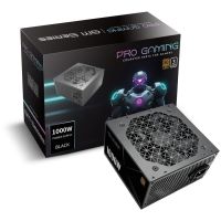 fuente de alimentacion progaming 1000w 80 gold modular fan stop condensador japones