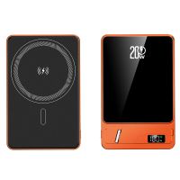 banco de energia inalambrico magnetico pd20w de 500010000mah con pantalla digital suministro de bateria externa con 1