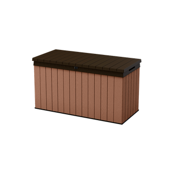 Keter Arcón Exterior Jardín Darwin 150g 570 L  Apariencia Madera Resina Ultra Resistente Tecnología Evotech  142.5x65.3x78.2 Wxdxh Cm
