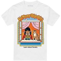 steven rhodes camiseta so many dipshits para mujer