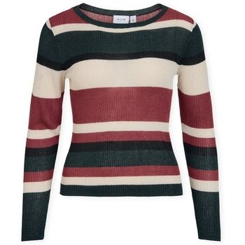 Vila Jersey Ember Open Knit - Super Light Natural Melange/Multicolor para mujer
