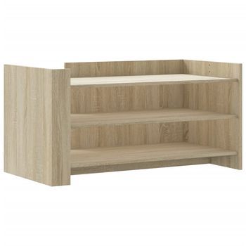 Mesa De Centro，mesa Auxiliar，mesita De Centro Madera De Ingeniería Roble Sonoma 100x50x50 Cm