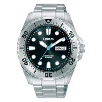 lorus reloj hombre caja de acero pulsera acero de color plata resistente al agua 10 atm
