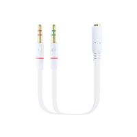 nanocable cable audio jack 35 a 2xjack 35 machohembra 20cm blanco