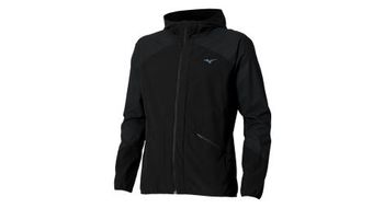 Chaqueta cortavientos mizuno active alpha negra para hombre