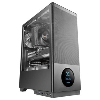 Caja PC Tacens Sagitta20 Semitorre LED 3x120mm USB-C Cristal Templado Negra
