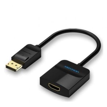Vention HBGBB Conversor DisplayPort HDMI 1080P 15cm Negro