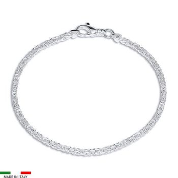 Pulsera bizantina de plata 925 2,5mm