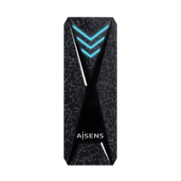 aisens - caja externa m2 ngff rgb gaming asm2-rgb013b nvme a usb32