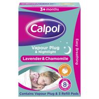 calpol orange light vapour plug - lavender  chamomile