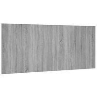 cabecero de cama madera contrachapada gris sonoma 200x15x80 cm