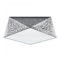 plafon de techo hexa plata