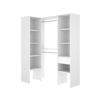 Vestidor De Rincón Funcional Para Optimizar Espacios Pequeños