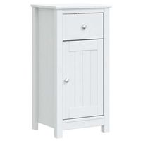 mueble de bano  armario de bano berg madera maciza de pino blanco 40x34x80 cm