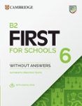 b2 first for schools 6 students book without answers with digital pack