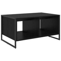 mesa de cafe roble negro 80 x 50 x 40 cm madera de ingenieria vidaxl