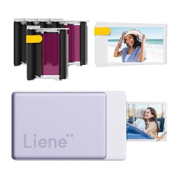 Impresora Sublimación Bluetooth Liene Pearl N200 Pro portátil adhesiva púrpura