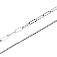 cadena de capas de acero inoxidable para mujer