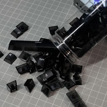 Juego de Teclas Transparentes Akko para PC, Perfil Cherry, para Teclado MX con Diseño 75%/65% (82 Teclas)