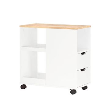 Mesa auxiliar soporte para impresora de archivador blanco