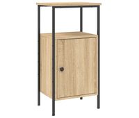 vidaxl mesita de noche madera de ingenieria roble sonoma 41x31x80 cm