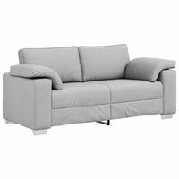 sofa de dos plazas gris nube 180 cm tela vidaxl
