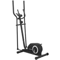 sportnow eliptica para casa entrenador eliptico con bluetooth compatibilidad con apps 8 niveles de resistencia volante de inercia monitor lcd gris