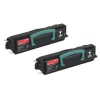 original multipack lexmark e33x printer toner cartridges 2 pack -12a8305