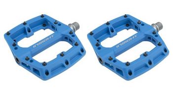 Pedales planos de nylon insight azul