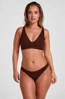 hunkemoller super comfort tanga marron