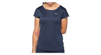 camiseta de mujer salewa puez p   strong melange  strong   p dry azul marino