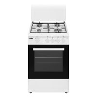 corbero ccsf45020bw cocina de gas butano 4 zonas  horno blanca