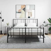 mesitas de noche 2 uds - mueble dormitorio - madera ingenieria - gris sonoma 40x40x50cm