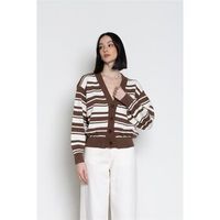 kaos collezioni chaqueta de punto spjsm001-caffe para mujer