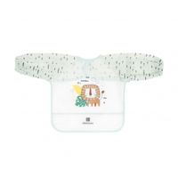babero rva de manga larga con recogemigas savanna menta