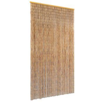 Cortina De Bambú Para Puerta Contra Insectos 100x220 Cm Vidaxl