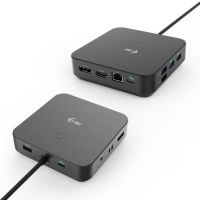 base docking station i-tec usb-c triple display 100w 3x4k1xhdmi2xdp 10gbps 144hz negra