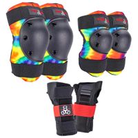 triple8 pad set - saver series 3 pc junior - tie dye x small