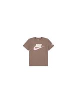 camiseta nike club family ss knit mink brown infantil
