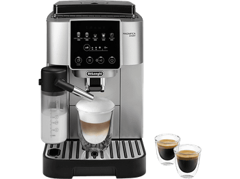 Cafetera superautomática - De'Longhi Magnifica Start Milk, ECAM220.80.SB, 1450W, 15bar, Molinillo integrado,Depósito leche,Táctil, Espumado automático