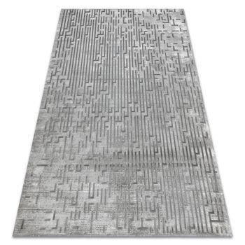 Alfombra Acrílica Vals 3943 Laberinto Vintage Gris  80x300 Cm