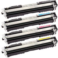 compatible multipack canon i-sensys lbp-7018c printer toner cartridges 4 pack -4370b002aa