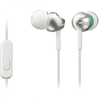 Sony MDR-EX110AP Auriculares con Micrófono Blanco