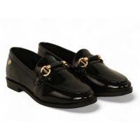top3 deportivas moda mocasin con estribo en piel acharolada para mujer
