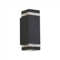 aplique de pared de exterior houston 2 luces