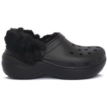 Crocs Zuecos Classic Platform Fuzz Lined para mujer