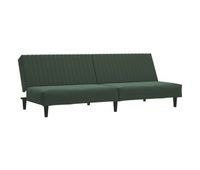vidaxl sofa cama de 2 plazas terciopelo verde oscuro