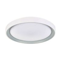 plafon kigali bel air 72w luz led 6480 lm con mando regulador blancoplata o50x7 cm