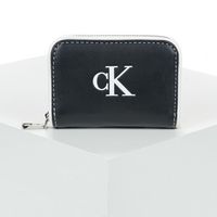 calvin klein jeans cartera contrast ck medium zip around para mujer