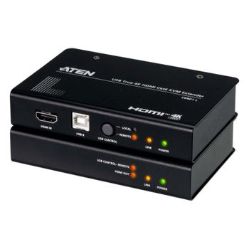 Extensor KVM Aten CE801 HDMI USB True 4K hasta 100 m Cat 6 montaje en rack